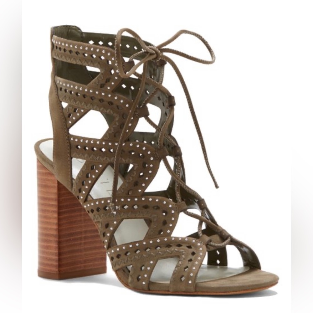 1. STATE Kayley Leather Sandal  | Grasshopper (Olive)